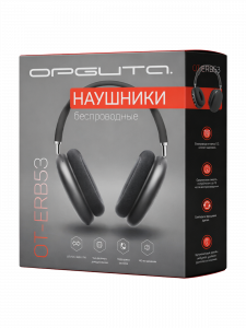 Наушники беспроводные Bluetooth с микрофоном и радио Орбита OT-ERB53 Черные